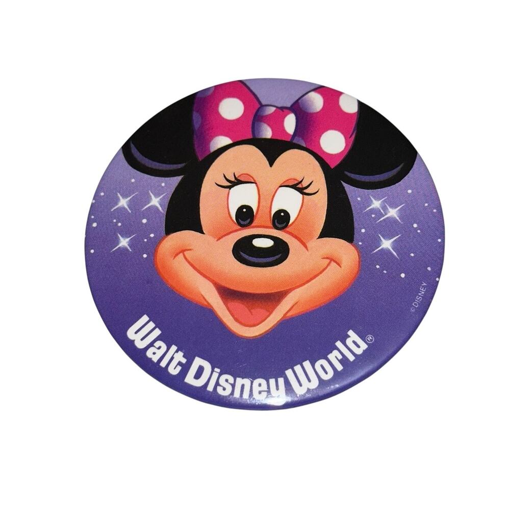 Vintage Walt Disney World Pinback 1980s Minnie Mouse The Walt Disney Company ￼